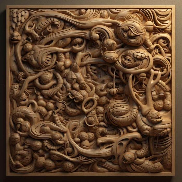 Patterns and decorations (stl JAC J6 2, PATTERN_2222) 3D models for cnc
